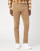 Spodnie Sztruksowe Męskie Wrangler Larston Lead Grey W18SA2M24